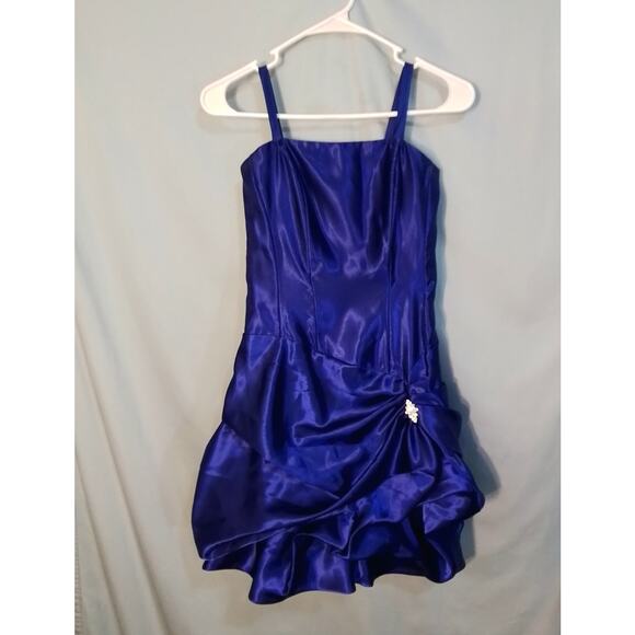 Jessica McClintock Blue prom / party / cocktail dress - Picture 1 of 6